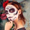 imageTurandoss  2 Pairs Halloween Skeleton Earrings for Women Spooky Skull Skeleton Dangle Earrings for Women Scary Halloween Party Earrings for Halloween Accessories Gifts for WomenBlackDangle Skeleton
