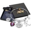 imageGraduation Gifts for Her 2024  Inspirational Compass Bracelet She Believed She Could So She Did Graduation Bracelet Class of 2024 High School College Graduation Gifts for Her with 2024 Graduation Box