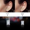 image13ct Moissanite Stud Earrings for Women D Color VVS1 Clarity Solitaire Round Cut Moissanite Earrings 18K White Gold Plated S925 Sterling Silver Classic Moissanite Jewelry Gifts for Women Mom Wife
