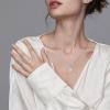 imageDF Color Moissanite Necklaces for Women 1CT DF Color VVS1 Clarity Lab Created Moissanite Wedding Jewelry S925 Sterling Silver Hypoallergenic Moissanite Pendant Necklaces for Women Girls Jewelry GiftHalo Cushion Cut