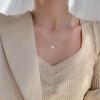 imageDF Color Moissanite Necklaces for Women 1CT DF Color VVS1 Clarity Lab Created Moissanite Wedding Jewelry S925 Sterling Silver Hypoallergenic Moissanite Pendant Necklaces for Women Girls Jewelry GiftHalo Cushion Cut