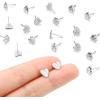 imageHeart Initial Stud Earrings for Girls  S925 Sterling Silver Post 14K Gold Plated Dainty Letter Earrings Hypoallergenic Little Initial Earrings for Women Girls Sensitive Girls EarringsA  Silver