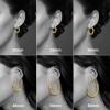 imageHoop Earrings for Women  14K Gold Plated Lightweight Chunky Open Hoops 316L Surgical Stainless Steel Post Thick Hoop Earrings GoldWhite GoldRose Gold Hoop Earrings for Women 202530405060mmGold