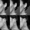 imageHoop Earrings for Women  14K Gold Plated Lightweight Chunky Open Hoops 316L Surgical Stainless Steel Post Thick Hoop Earrings GoldWhite GoldRose Gold Hoop Earrings for Women 202530405060mmWhite Gold