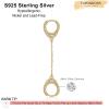 imageS925 Sterling Silver Post Huggie Hoop Earrings 14K Gold Plated Small Dangle Hoop Earrings Hypoallergenic Dainty Cubic Zirconia Ball Spike Evil Eye Snake Bee Moon Star Huggie Hoop Earringscz hand cuff