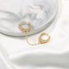 imageS925 Sterling Silver Post Huggie Hoop Earrings 14K Gold Plated Small Dangle Hoop Earrings Hypoallergenic Dainty Cubic Zirconia Ball Spike Evil Eye Snake Bee Moon Star Huggie Hoop Earringscz hand cuff