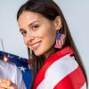 imageTurandoss American Flag Earrings for Women 4th of July Red White Blue USA Earring Patriotic Earrings Handmade Independence Day Memorial Day Dangle Beaded Earrings for Women Jewelry GiftsAmerican Flag Earring