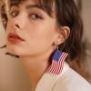 imageTurandoss American Flag Earrings for Women 4th of July Red White Blue USA Earring Patriotic Earrings Handmade Independence Day Memorial Day Dangle Beaded Earrings for Women Jewelry GiftsAmerican Flag Earring