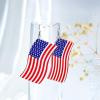 imageTurandoss American Flag Earrings for Women 4th of July Red White Blue USA Earring Patriotic Earrings Handmade Independence Day Memorial Day Dangle Beaded Earrings for Women Jewelry GiftsAmerican Flag Earring