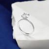 imageTurandoss Moissanite Engagement Rings 2ct Brilliant D Color VVS1 Clarity Lab Created Diamond Ring 14K White Gold Plated Moissanite Rings Moissanite Promise Rings for Her Weddings Rings for Women 7