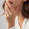 imageTurandoss Moissanite Engagement Rings 2ct Brilliant D Color VVS1 Clarity Lab Created Diamond Ring 14K White Gold Plated Moissanite Rings Moissanite Promise Rings for Her Weddings Rings for Women 7