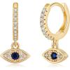 blue cz evil eye