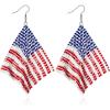 Alloy Mesh Flag Earring