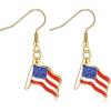 imageTurandoss American Flag Earrings for Women 4th of July Red White Blue USA Earring Patriotic Earrings Handmade Independence Day Memorial Day Dangle Beaded Earrings for Women Jewelry GiftsIndependence Day Earring