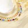 imageTurandoss Colorful Beaded Bubble Letter Bracelets for Girls Gifts  Gold Initial AZ Bracelets for Teen Girl Women Gold Charm Bracelet Jewelry for Teen Girls WomenV
