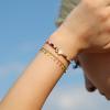 imageTurandoss Colorful Beaded Bubble Letter Bracelets for Girls Gifts  Gold Initial AZ Bracelets for Teen Girl Women Gold Charm Bracelet Jewelry for Teen Girls WomenC