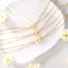 imageTurandoss Gold Initial Ankle Bracelets for Women  Dainty 14K Gold Filled Layered Letter Initial Ankle Bracelets Personalized 26 Alphabet Disc Monogram Ankle Bracelets for Women Beach Jewelry GiftsL