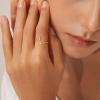 imageTurandoss Gold Rings for Women Girls  Non Tarnish Dainty 14K Gold Plated Adjustable Letter Rings for Women Teen Girls Stackable Cute Thumb Pinky Fashion Unique Open Simple Birthday Gifts JewelryJ