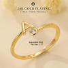 imageTurandoss Gold Rings for Women Girls  Non Tarnish Dainty 14K Gold Plated Adjustable Letter Rings for Women Teen Girls Stackable Cute Thumb Pinky Fashion Unique Open Simple Birthday Gifts JewelryK