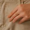 imageTurandoss Gold Rings for Women Girls  Non Tarnish Dainty 14K Gold Plated Adjustable Letter Rings for Women Teen Girls Stackable Cute Thumb Pinky Fashion Unique Open Simple Birthday Gifts JewelryA