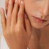 imageTurandoss Gold Rings for Women Girls  Non Tarnish Dainty 14K Gold Plated Adjustable Letter Rings for Women Teen Girls Stackable Cute Thumb Pinky Fashion Unique Open Simple Birthday Gifts JewelryK