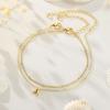 imageTurandoss Initial Ankle Bracelets for Women Trendy  14K Gold Plated Layered Bead Chain Ankle Bracelet Initial Ankle Bracelets Dainty Gold Initial Ankle Bracelets for Women Jewelry Gifts WaterproofG