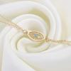 imageDainty Gold Bracelets for Women 14K Gold Filled Adjustable Layered Bracelet Cute Evil Eye Oval Chain Pearl Bar Turtle Gold Bracelets for Women JewelryCZ Evil Eye