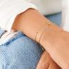 imageDainty Gold Bracelets for Women 14K Gold Filled Adjustable Layered Bracelet Cute Evil Eye Oval Chain Pearl Bar Turtle Gold Bracelets for Women JewelryLotusBeads Chain