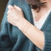 imageDainty Gold Bracelets for Women 14K Gold Filled Adjustable Layered Bracelet Cute Evil Eye Oval Chain Pearl Bar Turtle Gold Bracelets for Women JewelryDiscChain