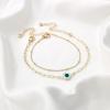 imageDainty Gold Bracelets for Women 14K Gold Filled Adjustable Layered Bracelet Cute Evil Eye Oval Chain Pearl Bar Turtle Gold Bracelets for Women JewelryChainEvil Eye