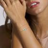 imageDainty Gold Bracelets for Women 14K Gold Filled Adjustable Layered Bracelet Cute Evil Eye Oval Chain Pearl Bar Turtle Gold Bracelets for Women JewelryEvil EyeBeads Chain