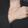 imageDainty Gold Bracelets for Women 14K Gold Filled Adjustable Layered Bracelet Cute Evil Eye Oval Chain Pearl Bar Turtle Gold Bracelets for Women JewelryDiscChain