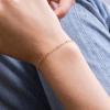 imageDainty Gold Bracelets for Women 14K Gold Filled Adjustable Layered Bracelet Cute Evil Eye Oval Chain Pearl Bar Turtle Gold Bracelets for Women JewelryChain Beads Chain