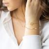 imageDainty Gold Bracelets for Women 14K Gold Filled Adjustable Layered Bracelet Cute Evil Eye Oval Chain Pearl Bar Turtle Gold Bracelets for Women JewelryCircleBar