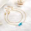 imageDainty Gold Bracelets for Women 14K Gold Filled Adjustable Layered Bracelet Cute Evil Eye Oval Chain Pearl Bar Turtle Gold Bracelets for Women JewelryTurquoiseBeads Chain