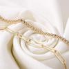 imageDainty Gold Bracelets for Women 14K Gold Filled Adjustable Layered Bracelet Cute Evil Eye Oval Chain Pearl Bar Turtle Gold Bracelets for Women JewelryPearl Beads Chain