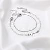 imageDainty Gold Bracelets for Women 14K Gold Filled Adjustable Layered Bracelet Cute Evil Eye Oval Chain Pearl Bar Turtle Gold Bracelets for Women JewelryBeads ChainCrossSilver