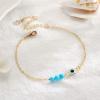 imageDainty Gold Bracelets for Women 14K Gold Filled Adjustable Layered Bracelet Cute Evil Eye Oval Chain Pearl Bar Turtle Gold Bracelets for Women JewelryEvil Eye