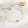 imageDainty Gold Bracelets for Women 14K Gold Filled Adjustable Layering Bracelet Cute Evil Eye Bracelet Gold Layered Chain Evil Eye Bracelets for Women Jewelry