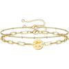 Beads Chain&Hammered Disc