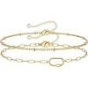 Beads Chain&Oval Screw Clasp