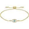 imageDainty Gold Bracelets for Women 14K Gold Filled Adjustable Layering Bracelet Cute Evil Eye Bracelet Gold Layered Chain Evil Eye Bracelets for Women Jewelry