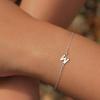 imageTurandoss Gold Initial Bracelets for Girls Women Jewelry Gifts  18k GoldSilver Plated Letter Initial Bracelet Dainty Gold Bracelets for Women Initial Bracelets for Teen Girls Gifts Trendy StuffSilver