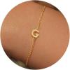 imageTurandoss Gold Initial Bracelets for Girls Women Jewelry Gifts  18k GoldSilver Plated Letter Initial Bracelet Dainty Gold Bracelets for Women Initial Bracelets for Teen Girls Gifts Trendy StuffGold