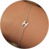imageTurandoss Gold Initial Bracelets for Girls Women Jewelry Gifts  18k GoldSilver Plated Letter Initial Bracelet Dainty Gold Bracelets for Women Initial Bracelets for Teen Girls Gifts Trendy StuffSilver