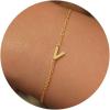 imageTurandoss Gold Initial Bracelets for Girls Women Jewelry Gifts  18k GoldSilver Plated Letter Initial Bracelet Dainty Gold Bracelets for Women Initial Bracelets for Teen Girls Gifts Trendy StuffGold