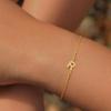 imageTurandoss Gold Initial Bracelets for Girls Women Jewelry Gifts  18k GoldSilver Plated Letter Initial Bracelet Dainty Gold Bracelets for Women Initial Bracelets for Teen Girls Gifts Trendy StuffGold