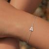 imageTurandoss Gold Initial Bracelets for Girls Women Jewelry Gifts  18k GoldSilver Plated Letter Initial Bracelet Dainty Gold Bracelets for Women Initial Bracelets for Teen Girls Gifts Trendy StuffSilver