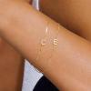 imageTurandoss Gold Initial Bracelets for Girls Women Jewelry Gifts  18k GoldSilver Plated Letter Initial Bracelet Dainty Gold Bracelets for Women Initial Bracelets for Teen Girls Gifts Trendy StuffGold