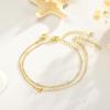 imageTurandoss Gold Initial Bracelets for Women Trendy  18K Real Gold Plated Layered Letter AZ Initial Bracelets Dainty 26 Alphabet Monogram Gold Bracelets for Women Jewelry Gifts Womens Gold BraceletsO